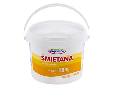 Śmietana kwaśna 18% 3kg - Piątnica